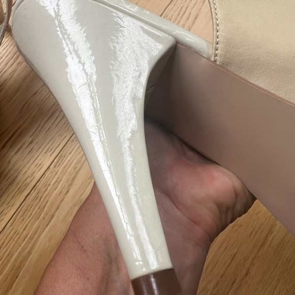 ⭐️BOGO FREE⭐️ UNLISTED Cream Platform Sling Back Heels - Picture 10 of 12